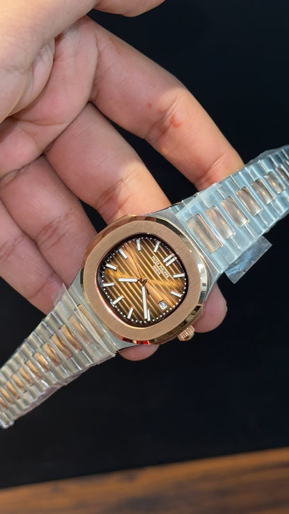 PP Auto | Rose Two Tone | Golden Dial