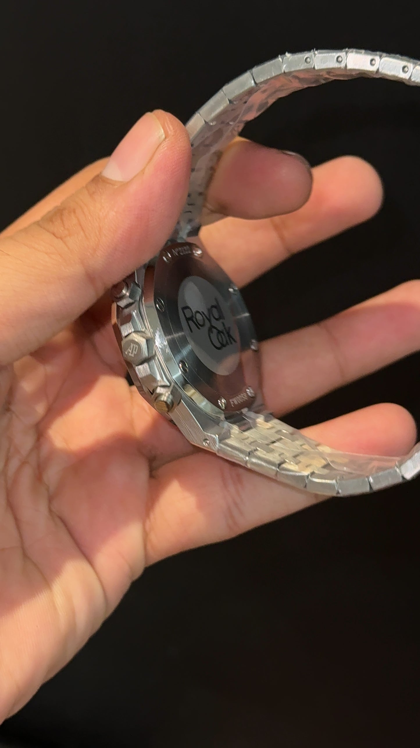 AP | Silver Chain | Silver Chrono | Black Dial
