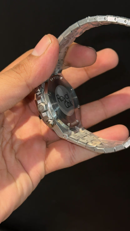 AP | Silver Chain | Silver Chrono | Black Dial