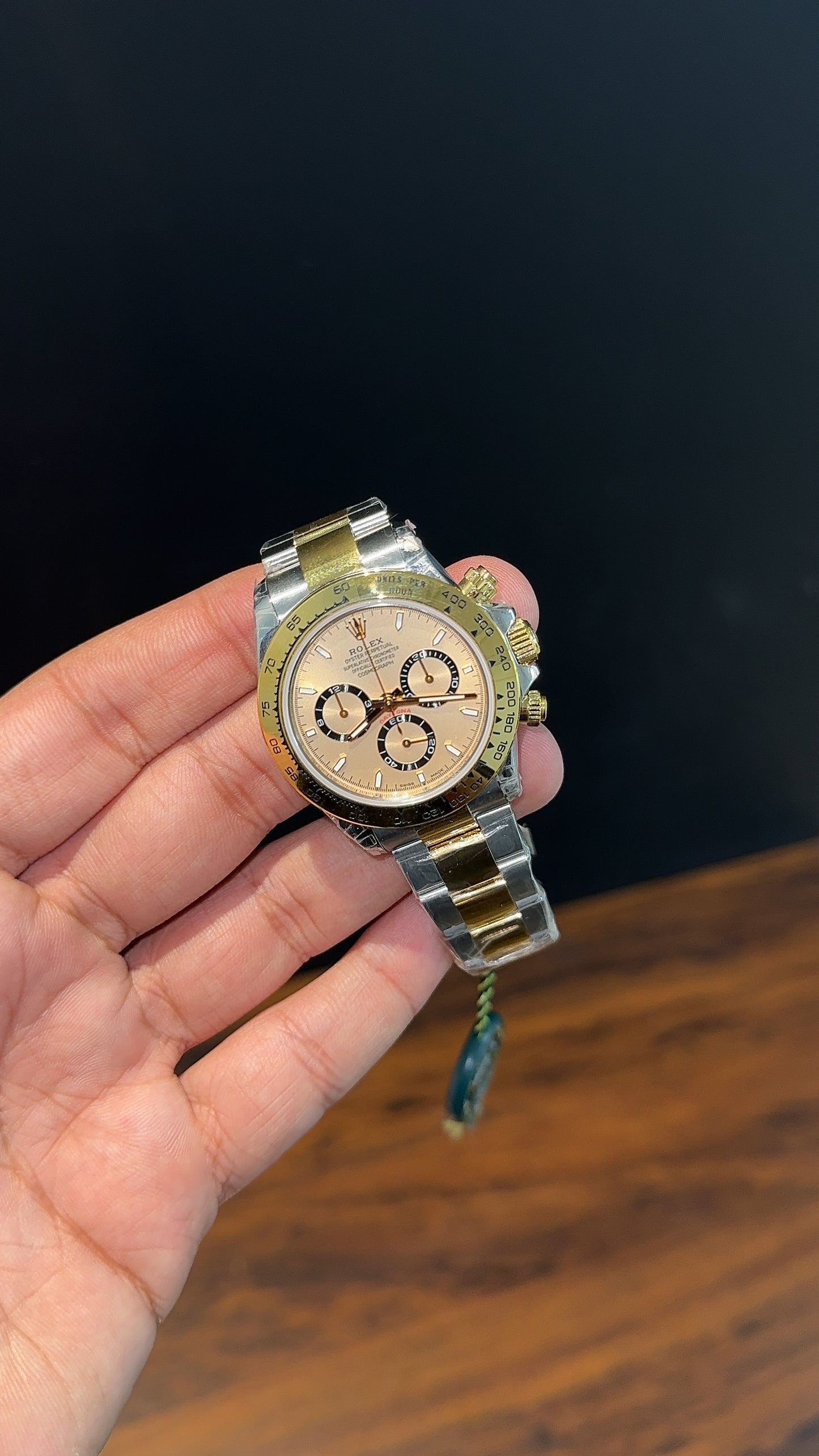 Executive Daytona | Gold Two tone | Chrono | Light Gold Dial