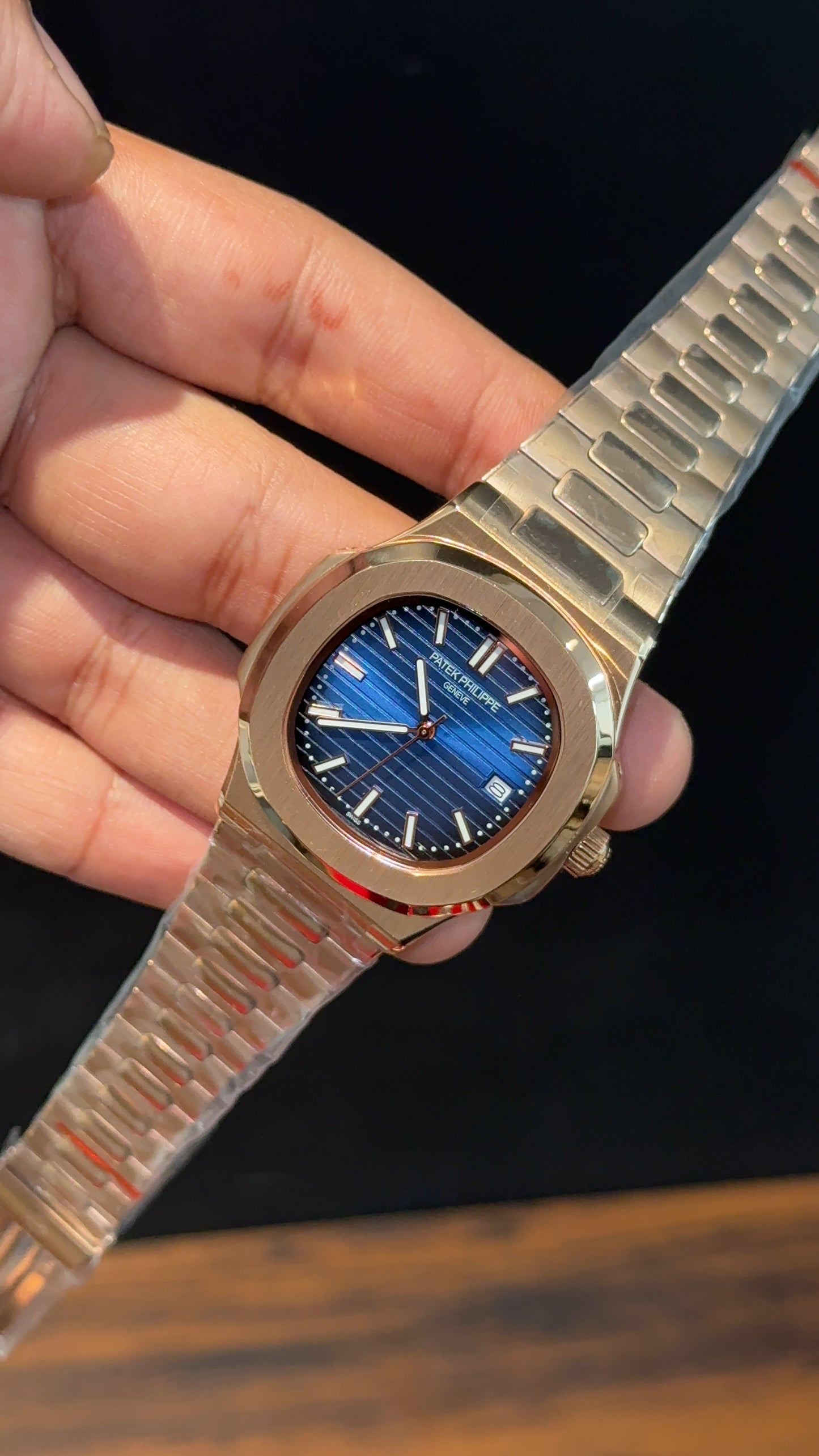 PP Auto | Rose Chain | Blue Dial - twentyfour