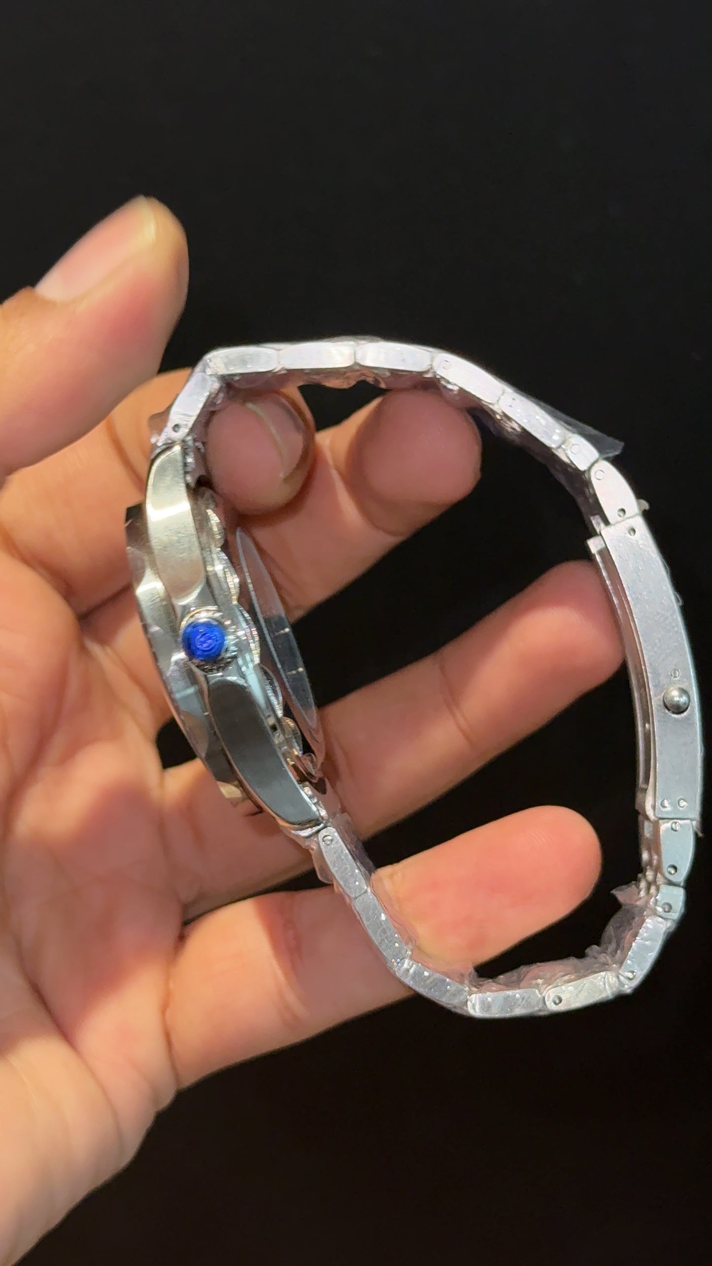 Omega Seamaster | Silver Chain | Blue Bezel | Grey Blue Dial