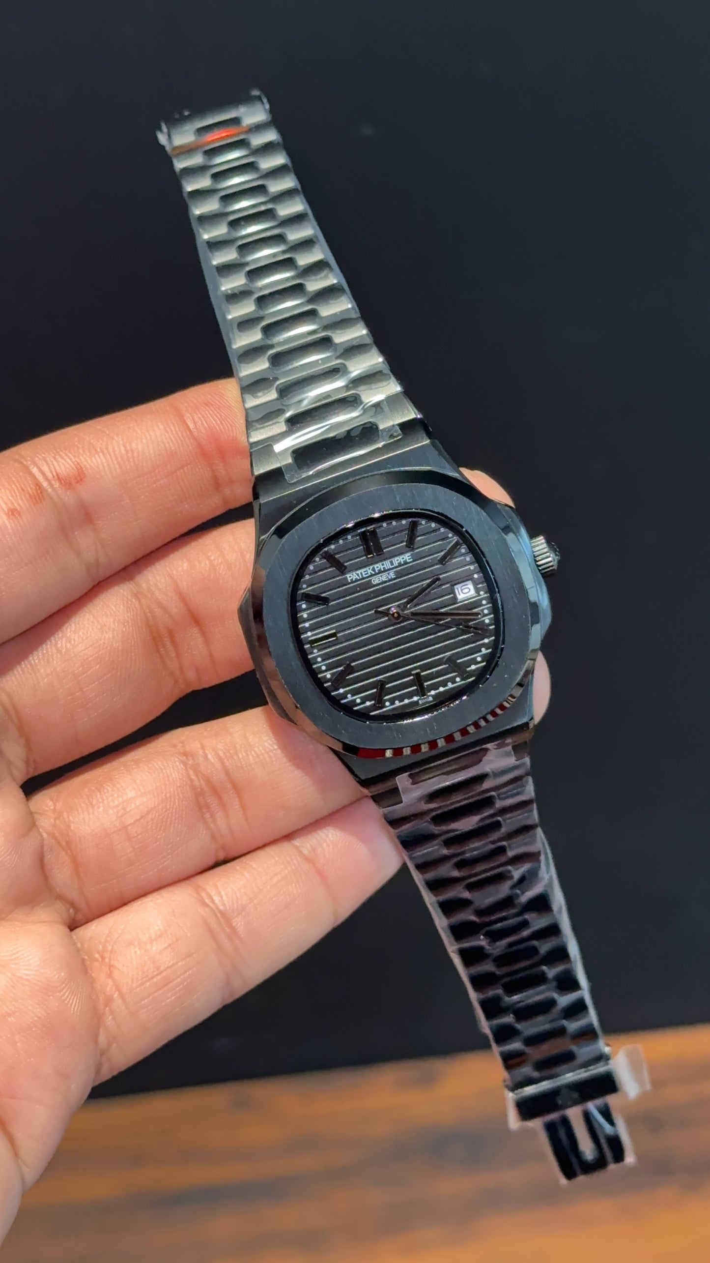 PP Auto | Black Chain | All Black Dial