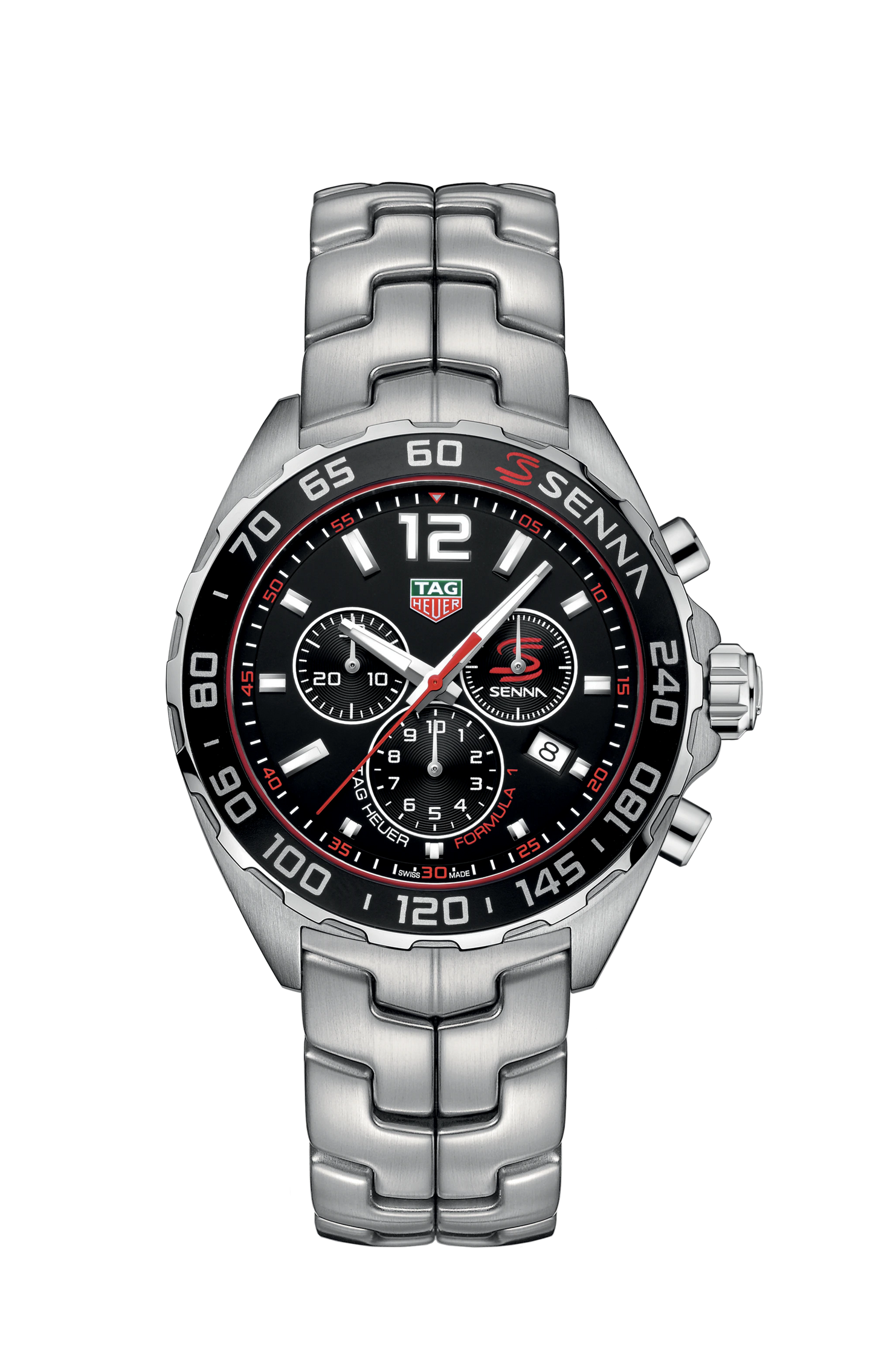 Tag Heuer Formula 1 Men’s Quartz Swiss Made Silver Stainless Steel Black Dial 43mm Watch CAZ1015.BA0883 - twentyfour
