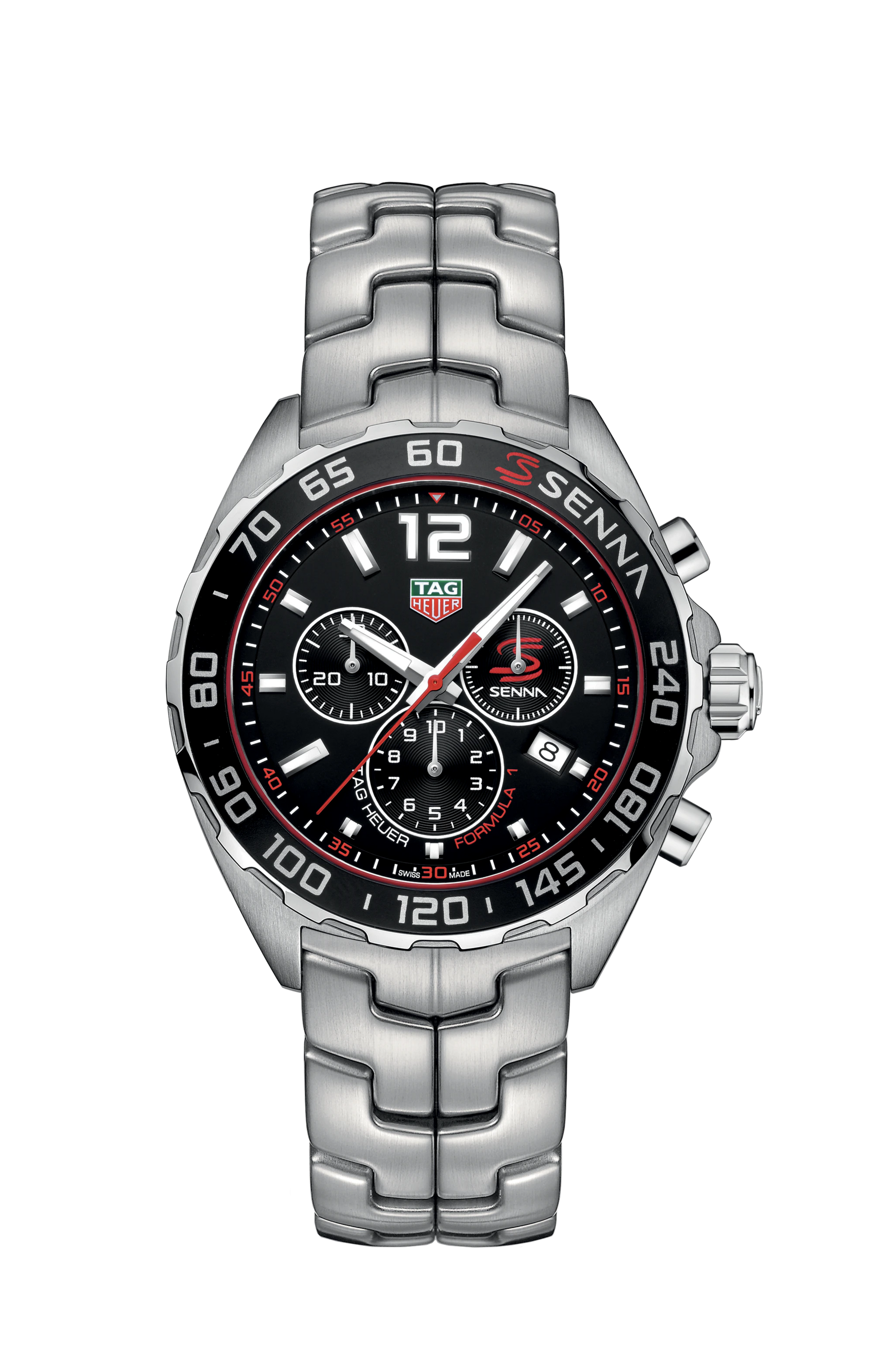 Tag Heuer Formula 1 Men’s Quartz Swiss Made Silver Stainless Steel Black Dial 43mm Watch CAZ1015.BA0883 - twentyfour