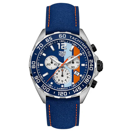 Tag Heuer Formula 1 Men’s Quartz Swiss Made Blue Leather Strap Multi Color Dial 43mm | CAZ101N.FC8243