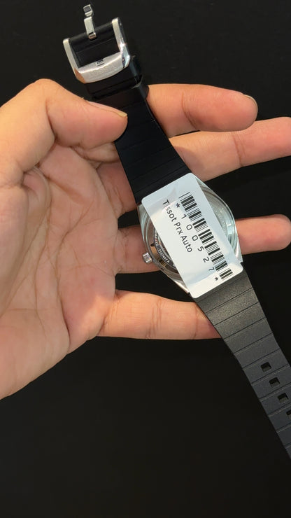 Tissot Prx | Quartz | Black Silicone Strap | Blue Plain Dial