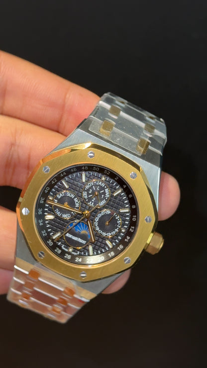 AP Auto | Gold Two Tone | Chrono | Calendar Edition | Black Dial