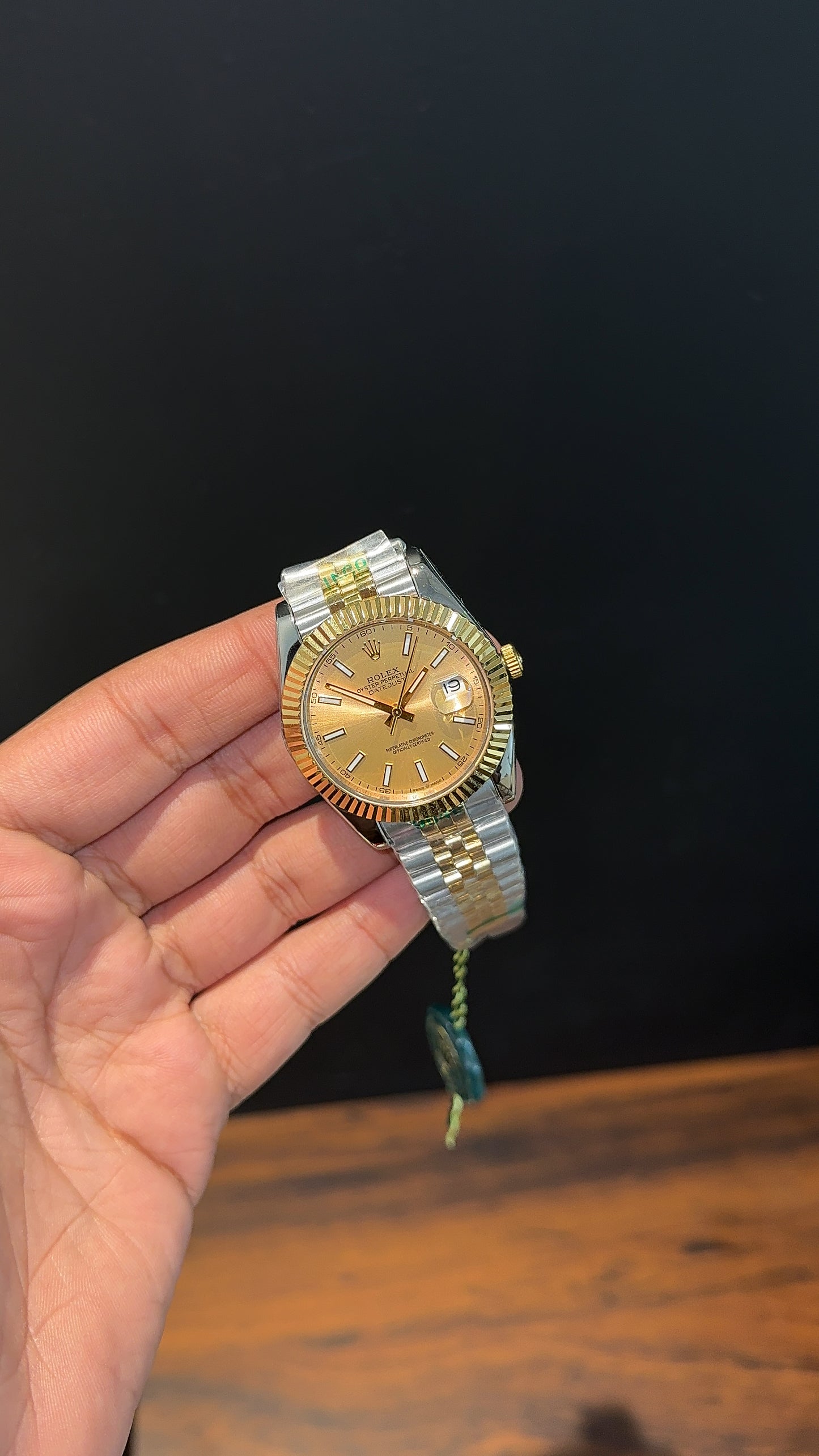 Datejust | Gold Two Tone | Gold Dial