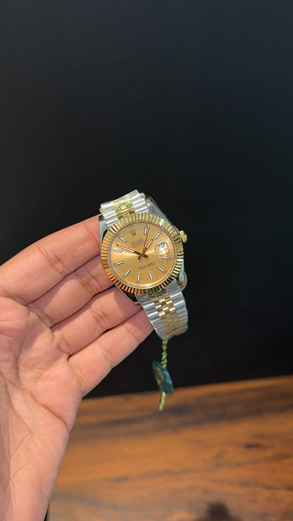 Datejust | Gold Two Tone | Gold Dial