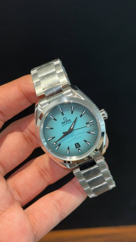 Omega Seamaster | Silver Chain | Shaddy Tiffany Dial