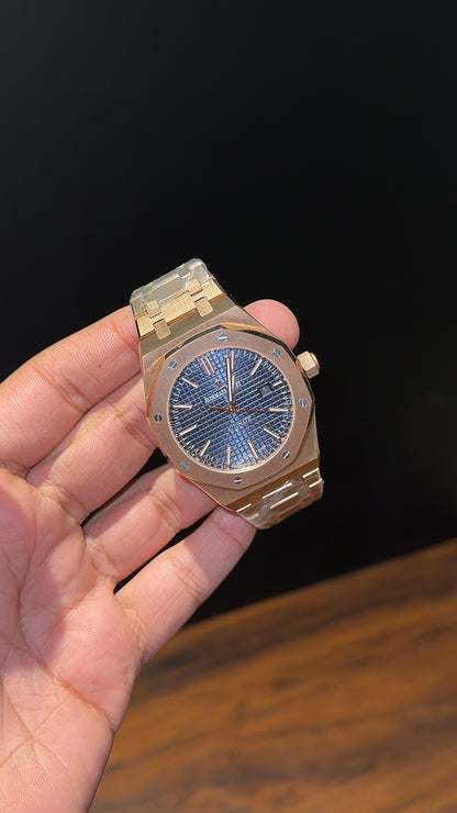 AP Auto | Rose Chain | Blue Dial