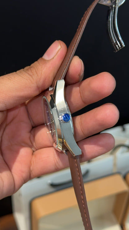 Tag Carrera | Brown Leather Strap | White Dial