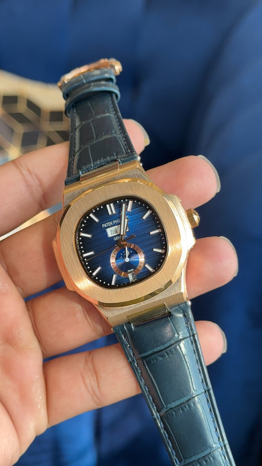 Pp Auto Rose |  All Blue | DD Leather Strap