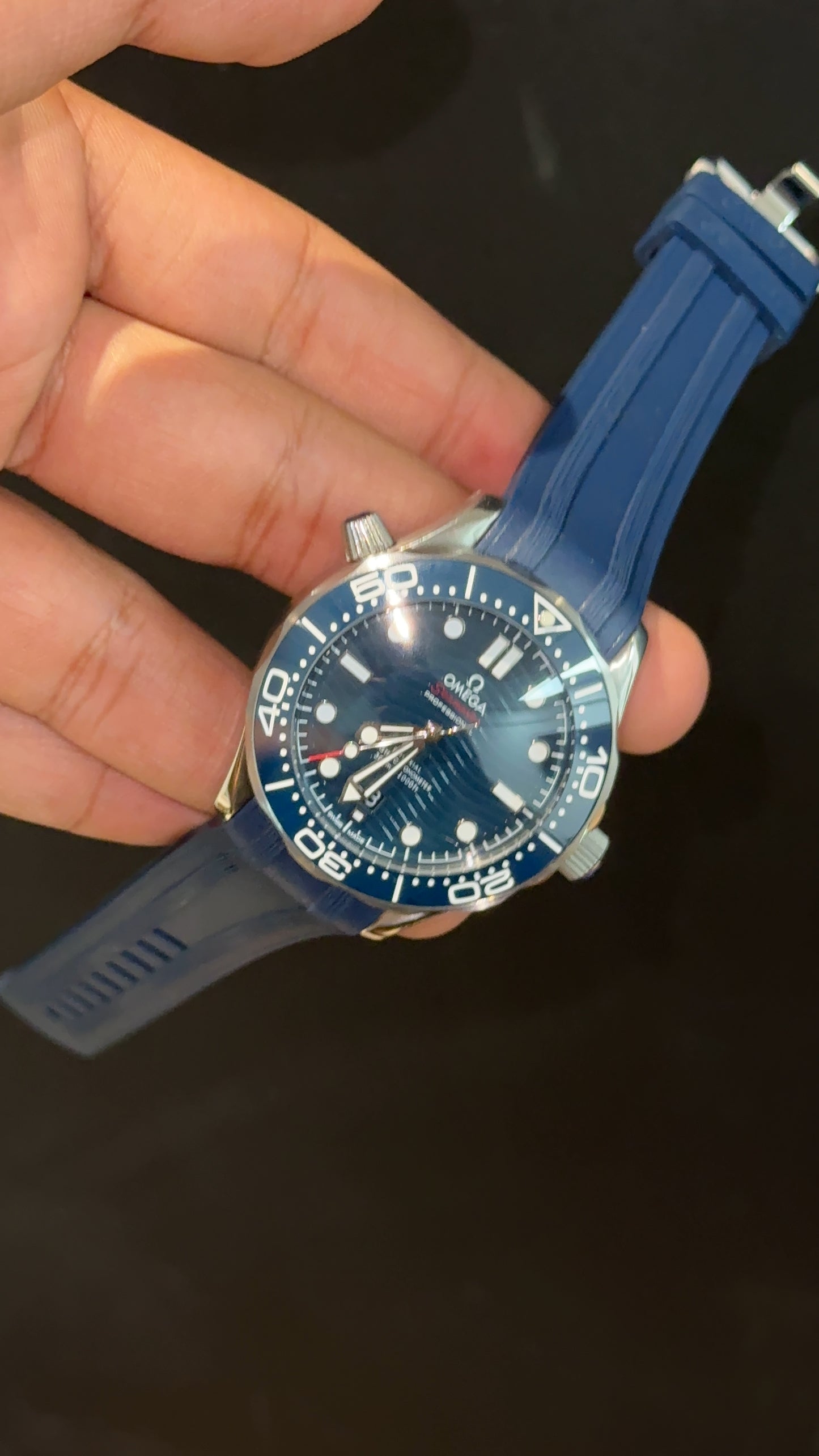 Omega Seamaster | Blue Bezel | Navy Blue Strap | Navy Blue Dial - twentyfour