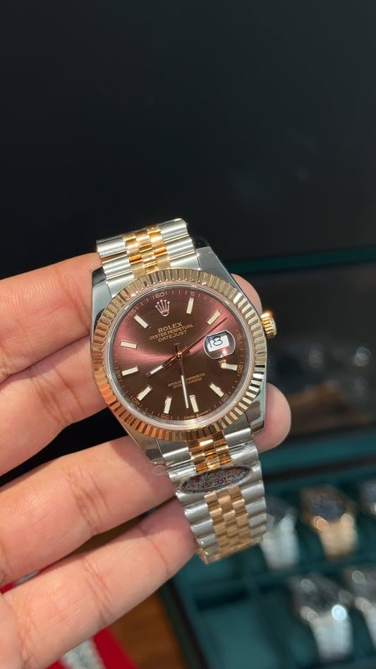Datejust | High Grade | Rose Two Tone | Brown Dial - twentyfour