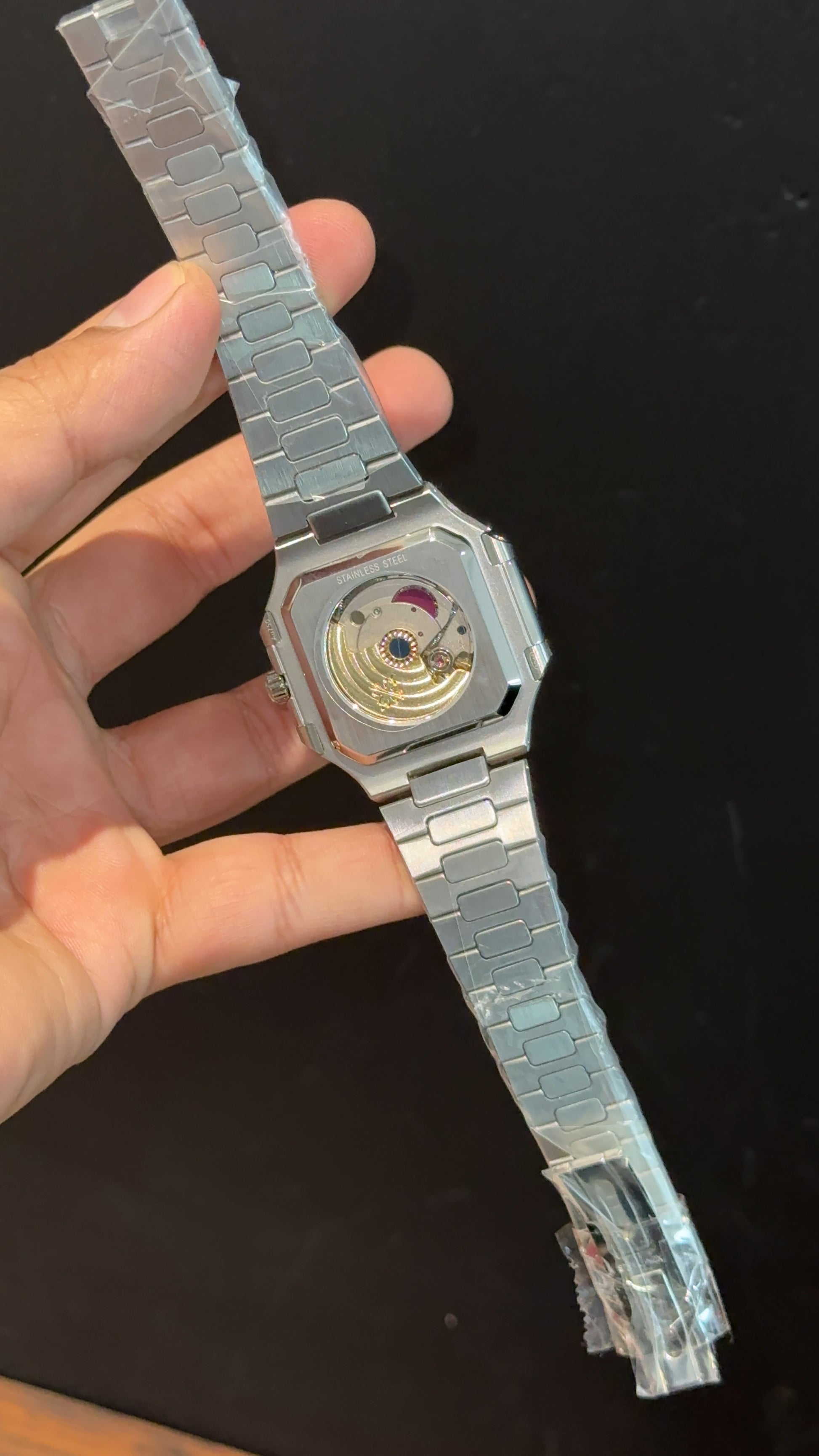 Pp Auto | Cubitus | Silver Chain | Brown Dial - twentyfour