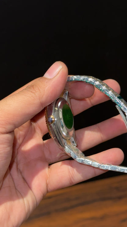 DateJust | 36mm | Gold Two Tone | Black Dial