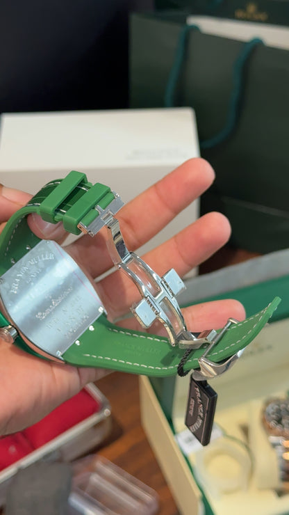 Premium Franck Muller | Leather | Silicone Strap | Green Dial
