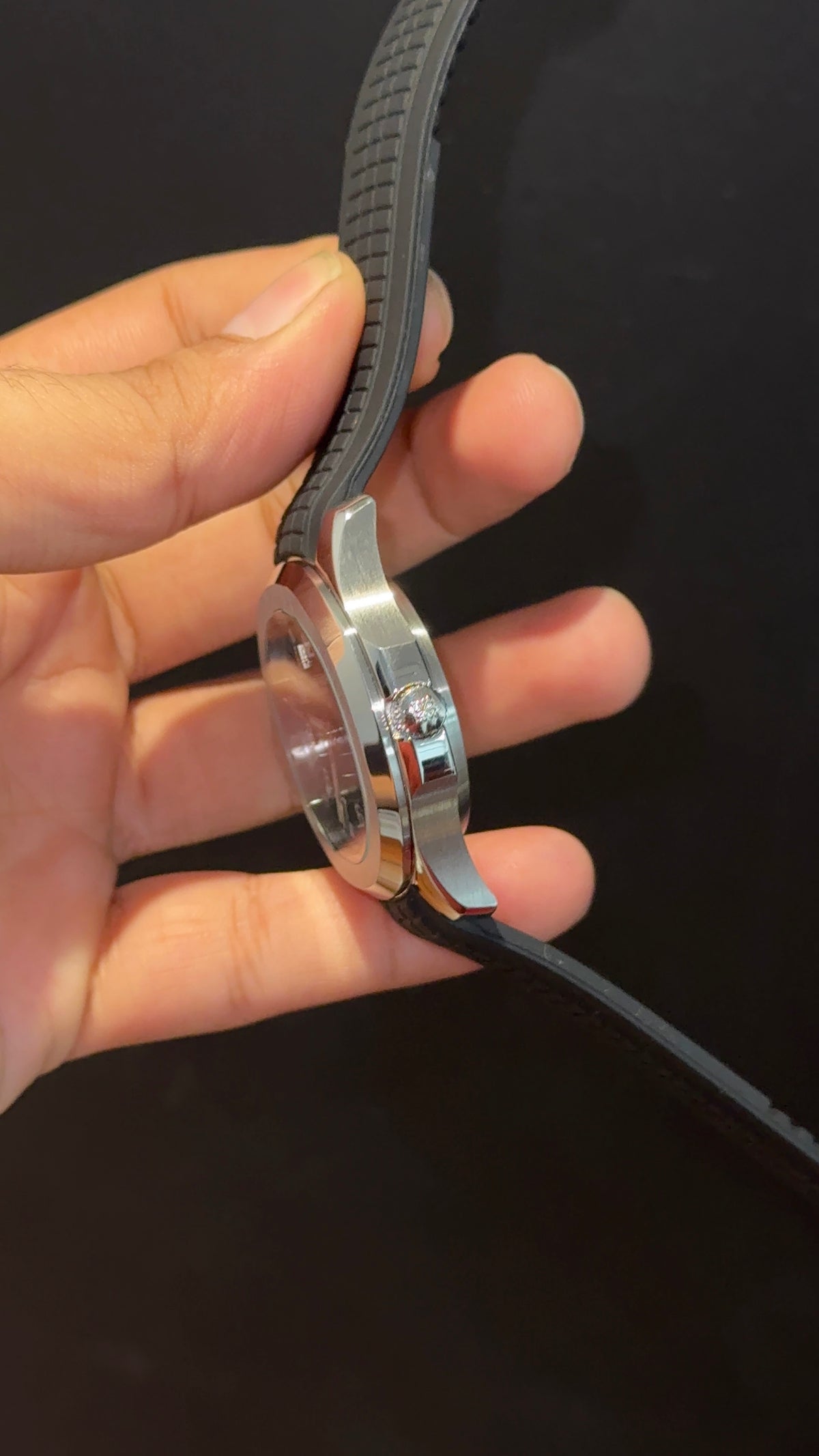 Pp Auto | Aquaaut | Black Strap | Silver Black strap