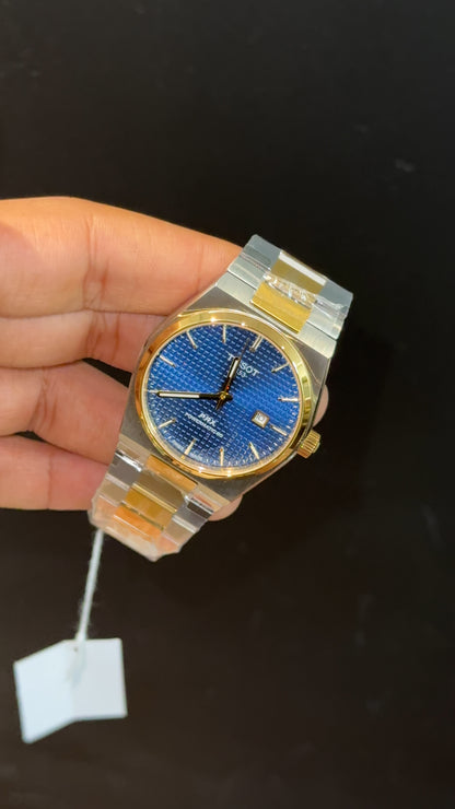 Tissot Prx | Quartz | Gold Two Tone | Blue Texture Dial - twentyfour