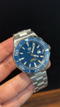Tag Aquaracer | Calibre 5 | Silver Chain | Blue Bezel | Blue Dial