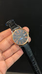 Tissot Rose | Moonphase | Black Leather Strap | Rose Digit Black Dial