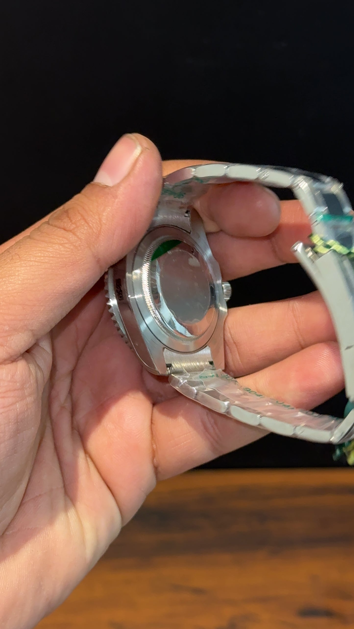 GMT Pepsi | Silver Oyester Chain | Black Dial