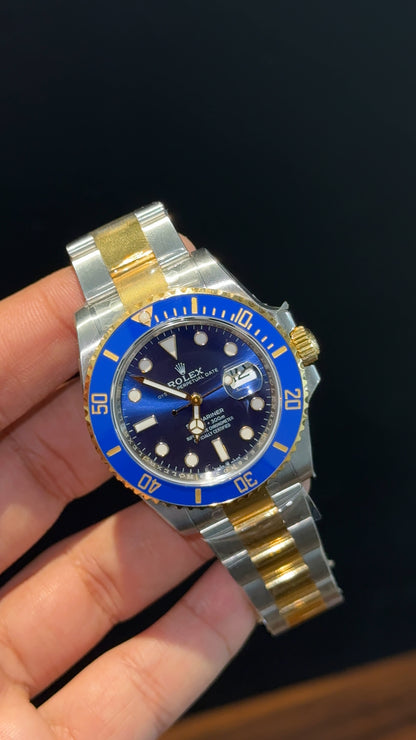Executive Submariner | Gold Two Tone | Blue Bezel | Blue Dial