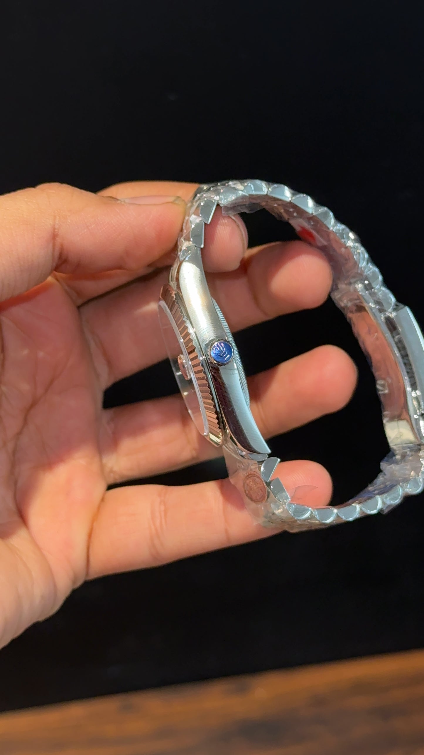 Premium DateJust | Silver Chain | Diamond Digit | Grey Dial