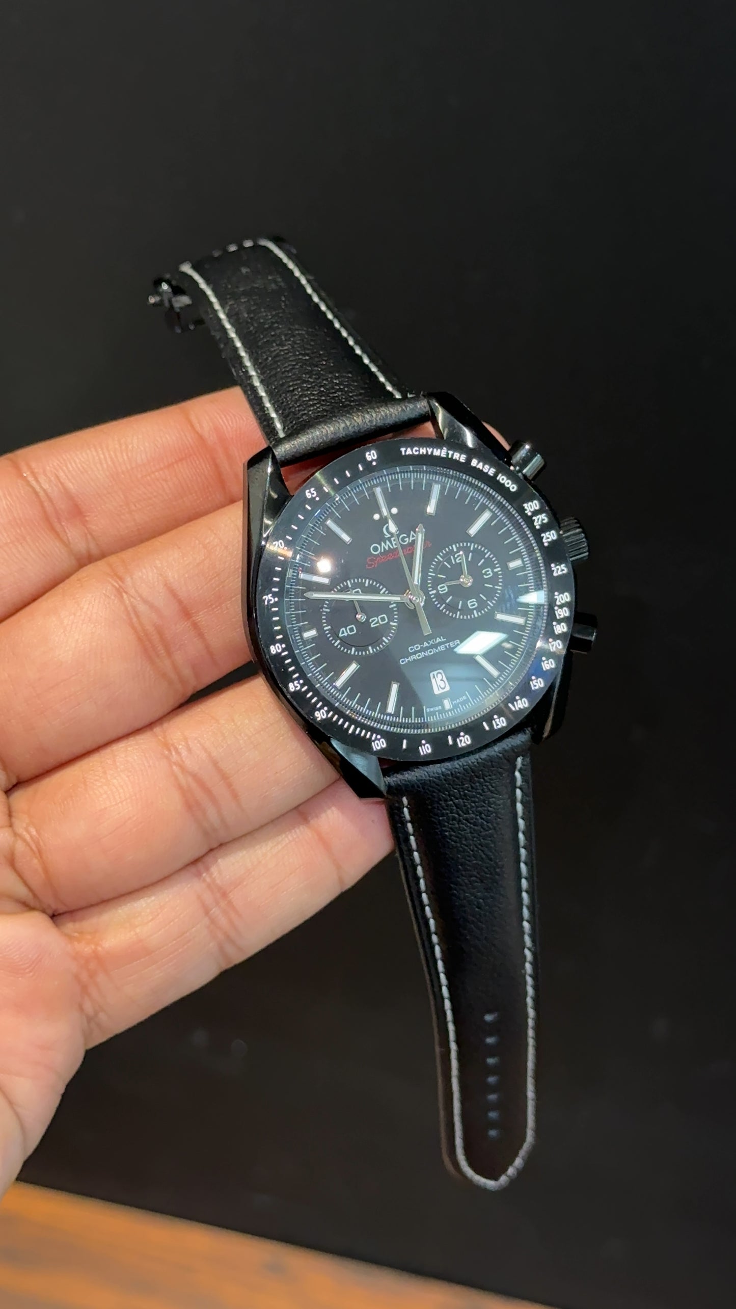 Omega Speedmaster | Black Bezel | Chrono | Black Strap | Black Dial - twentyfour