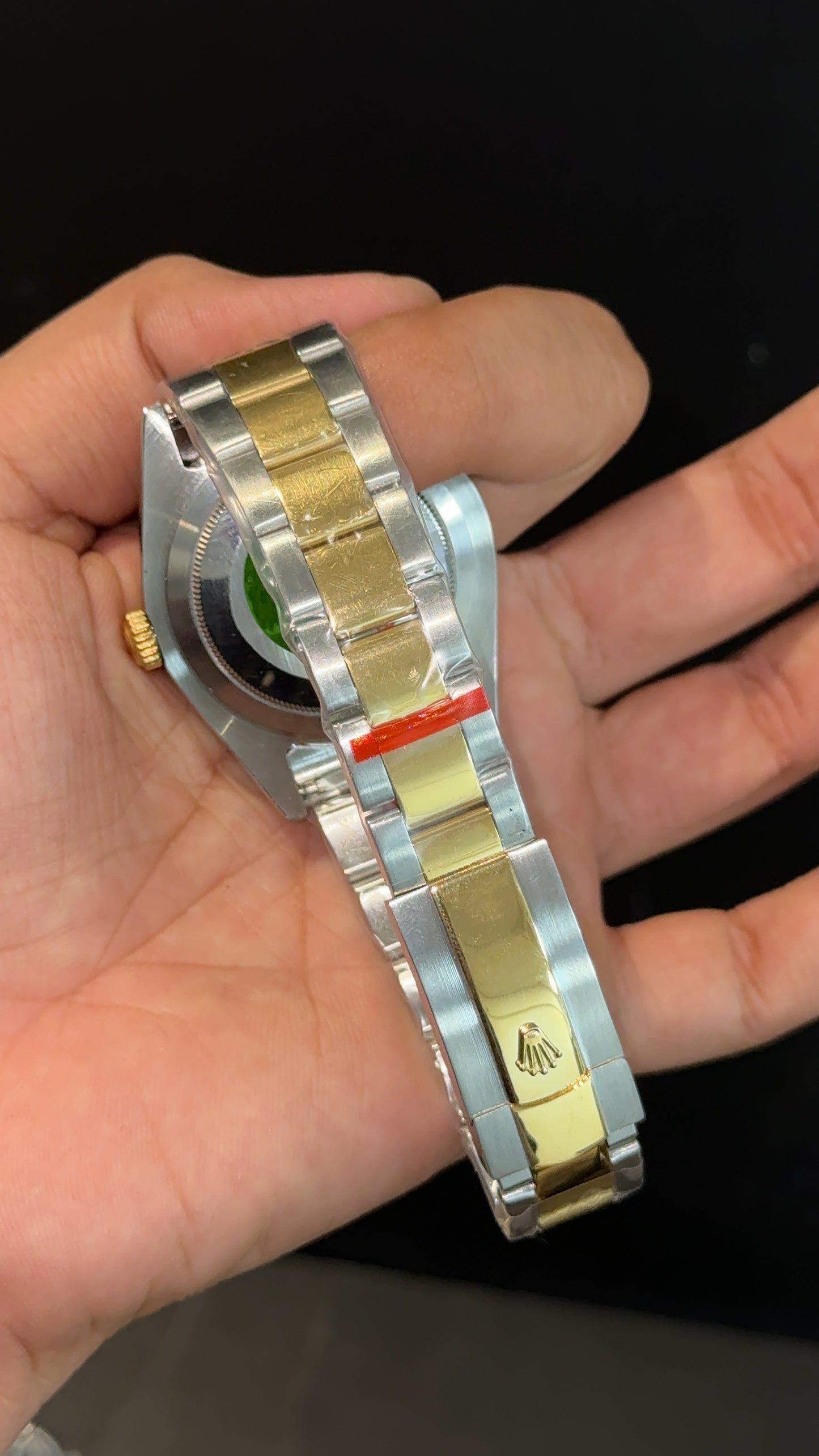 Sky Dweller | Gold Two Tone Oyester | Black Dial