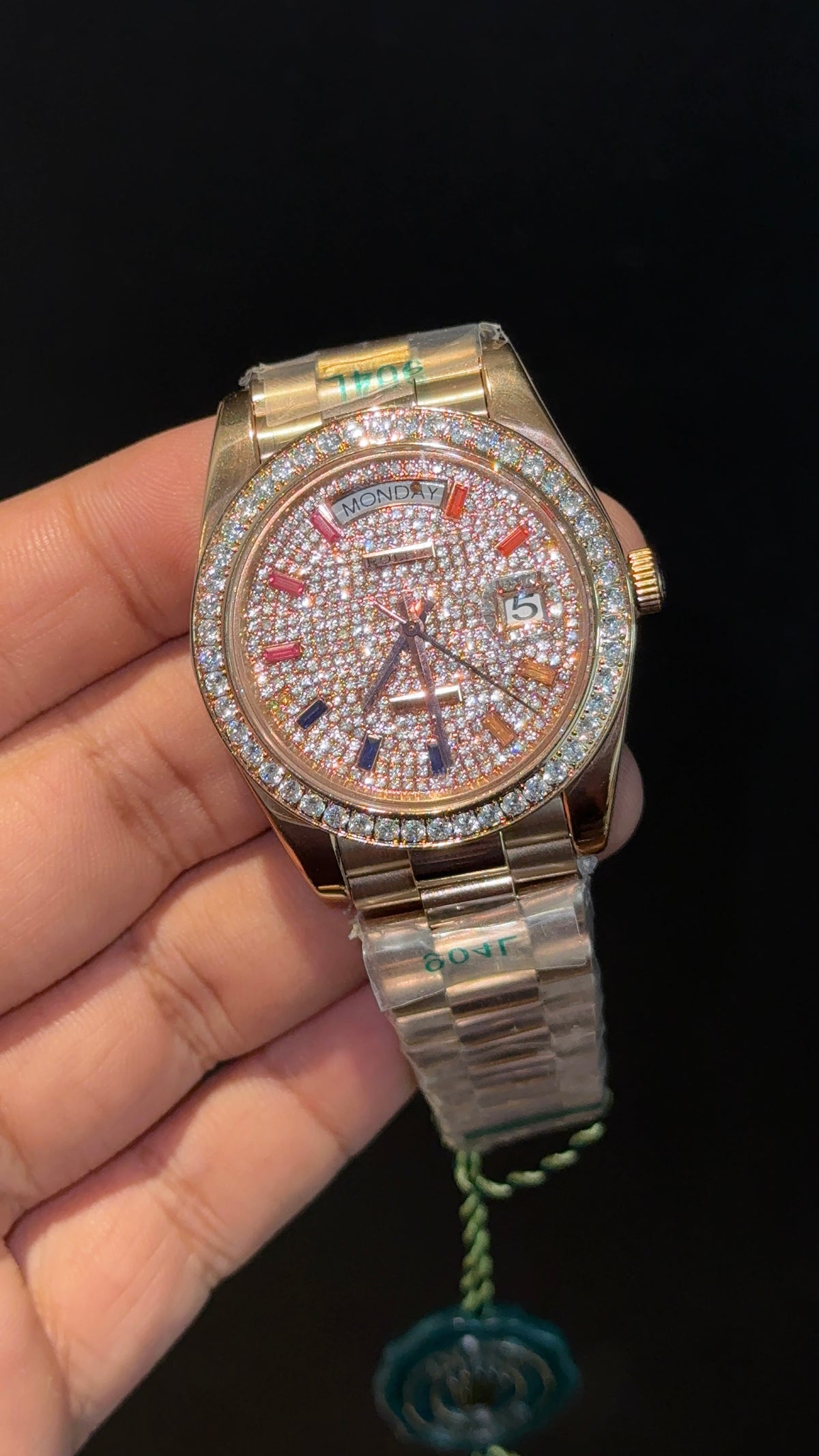 DayDate | Diamond Bezel | Rose Chain | Rose Mother Of Pearl