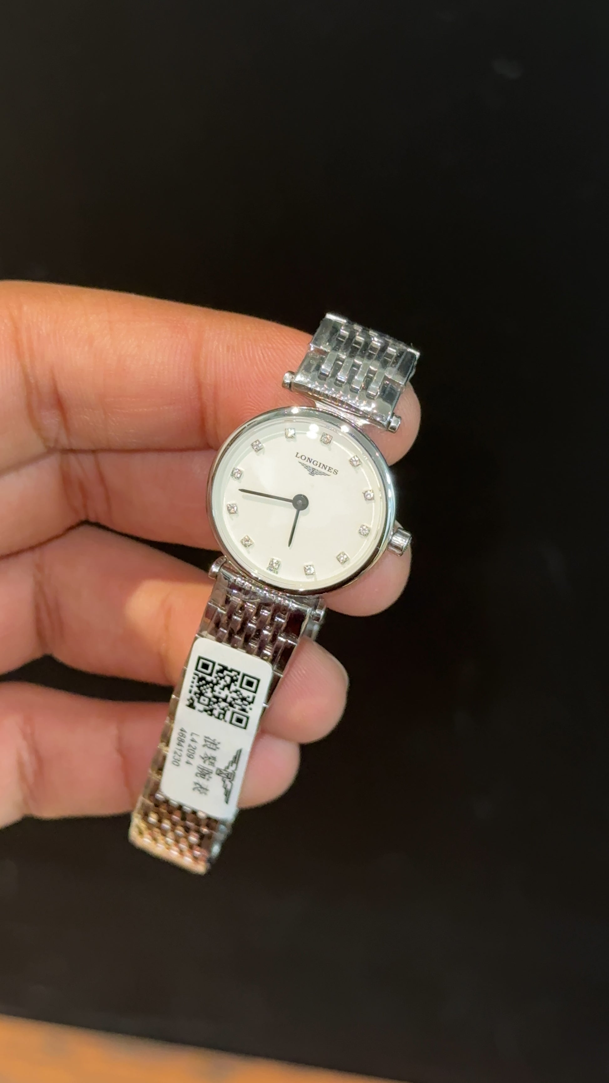 Longines | Woman | Silver Chain | White Diamond Dial - twentyfour