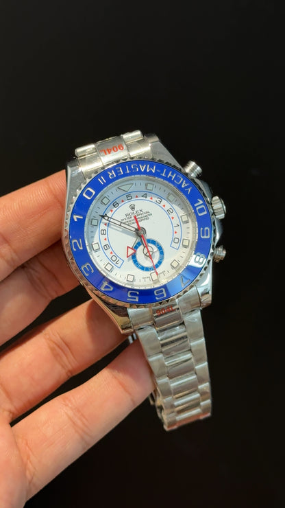 Yacht Master 2 | Silver Chain | White Dial