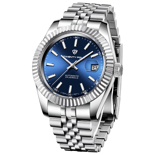 Twenty Four TF-2465 Datejust | Silver Blue