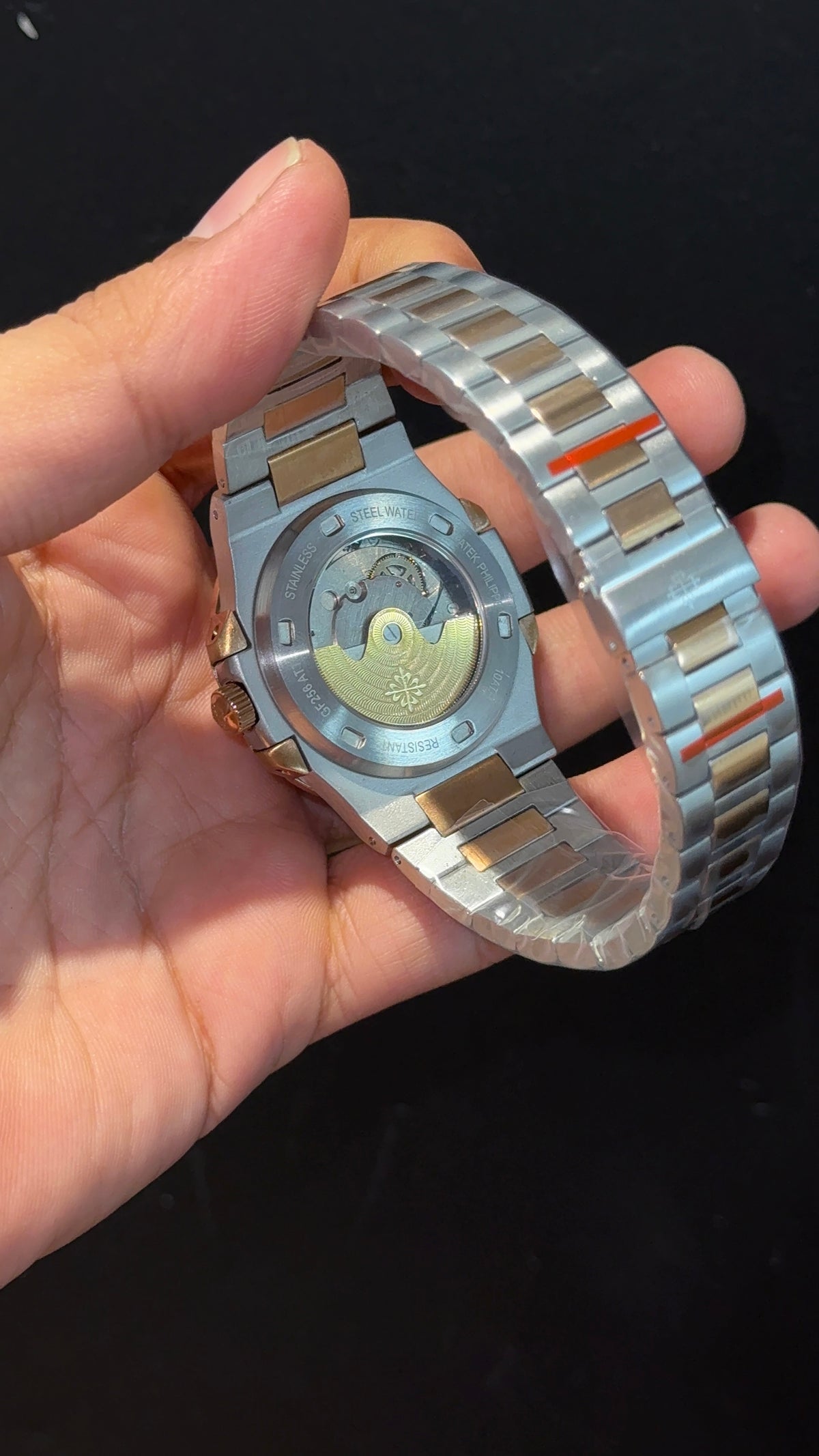 Pp Auto | Rose Two Tone | Green Dial
