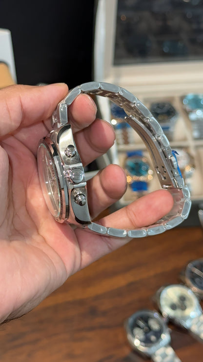 Tag Carrera | Calibre 17 | Silver Chain | Chrono | White Dial