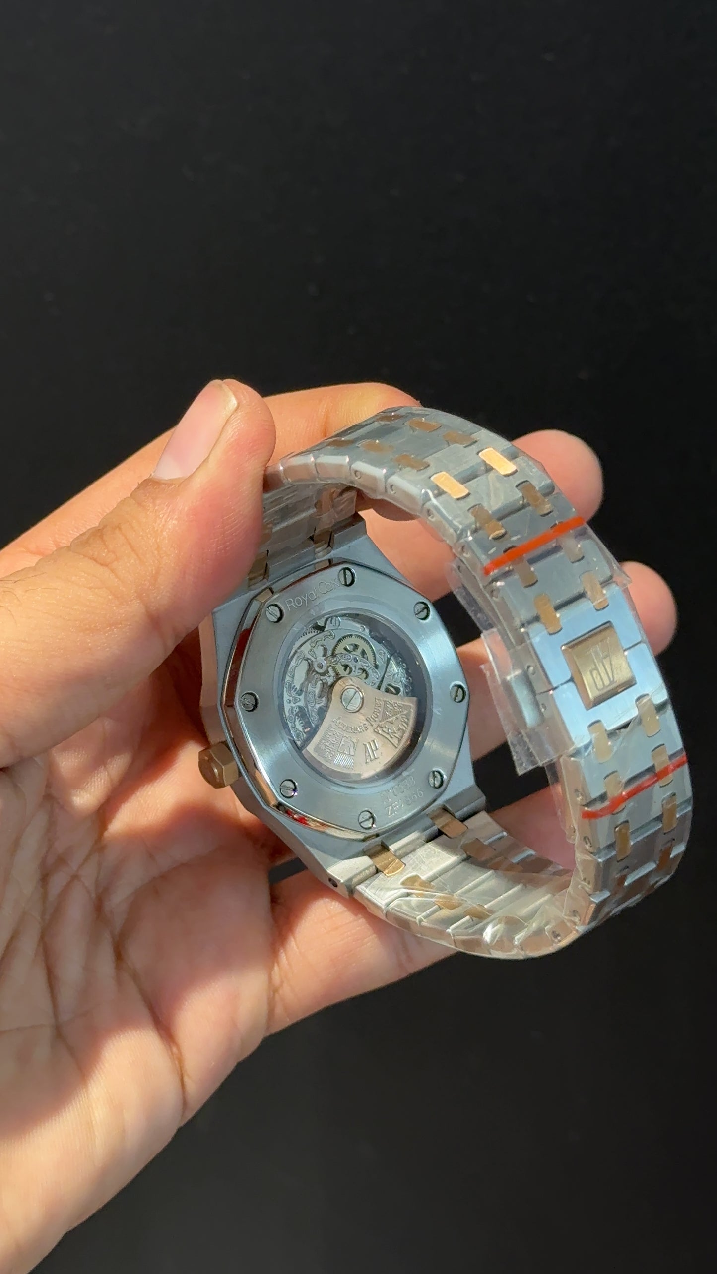 AP Skeleton | Auto | Rose Two Tone | Black Dial