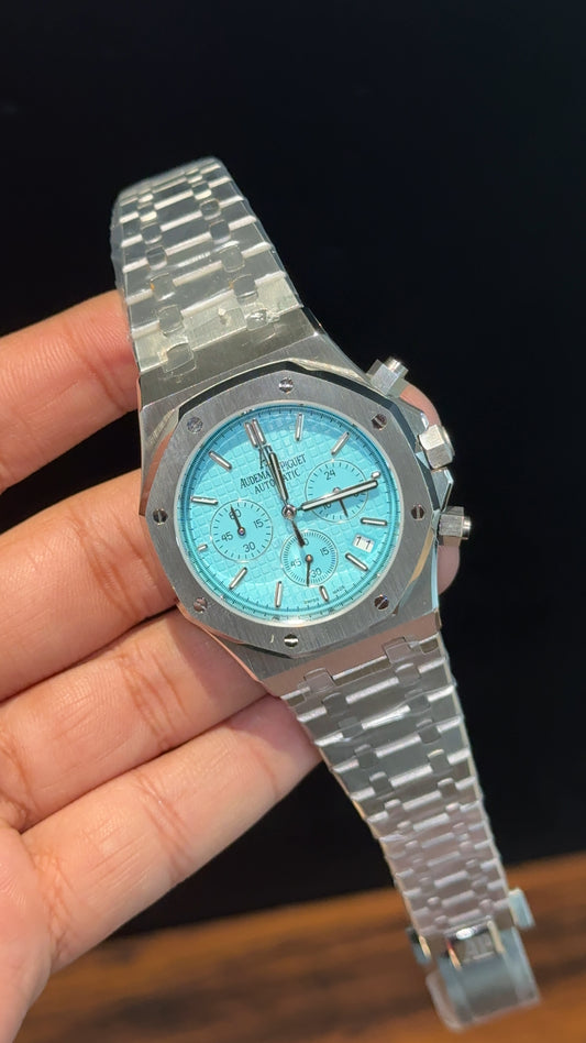 AP | Chrono | Silver Chain |  Tiffany Box Dial