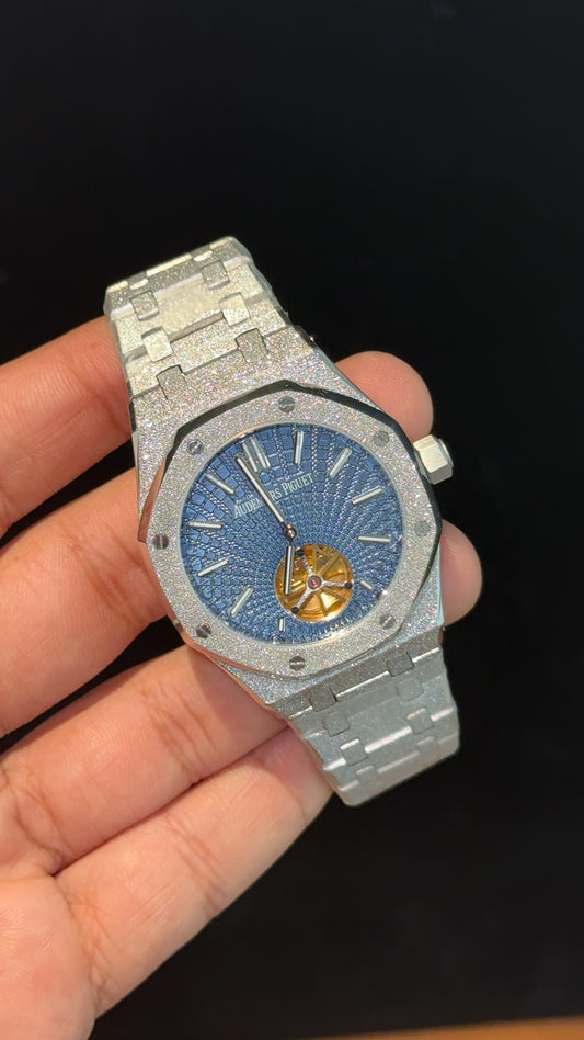 AP Auto | Silver Chain | Pendulum | Shaddy Rainbow Edition | Blue Dial