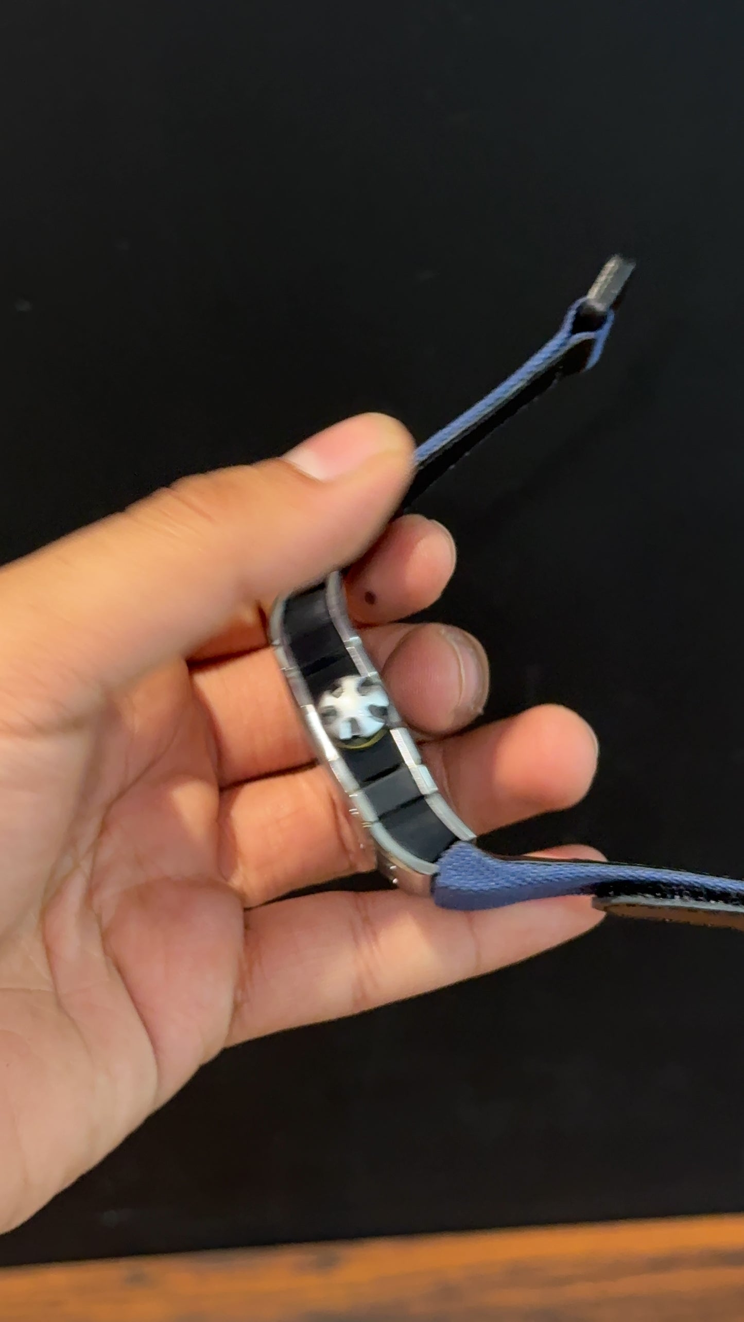 Premium Richard Mille | Silver | RM 67-02 Edition | Blue Strap | Skeleton | Black Dial