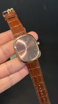 Pp Ellipse | Rose Case | Brown Leather Strap | Brown Ebony Dial