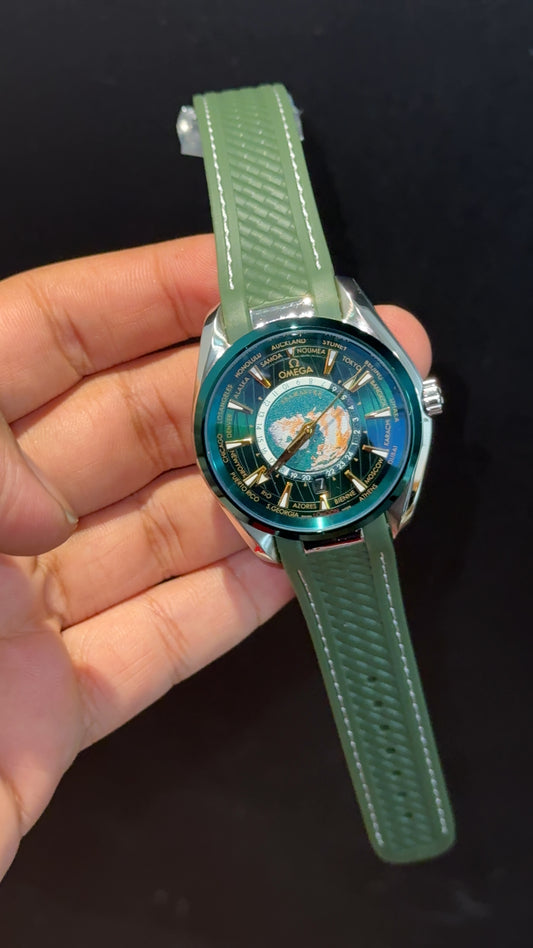 Omega Seamaster | Green Strap |  Green World Edition | Green Dial