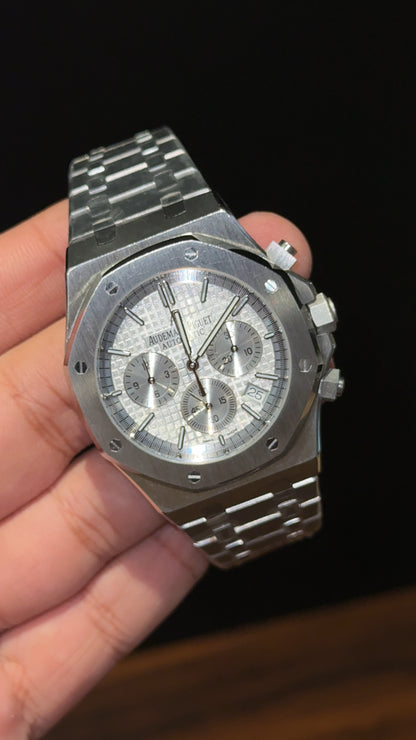 AP | Silver Chain | Chrono | White Dial