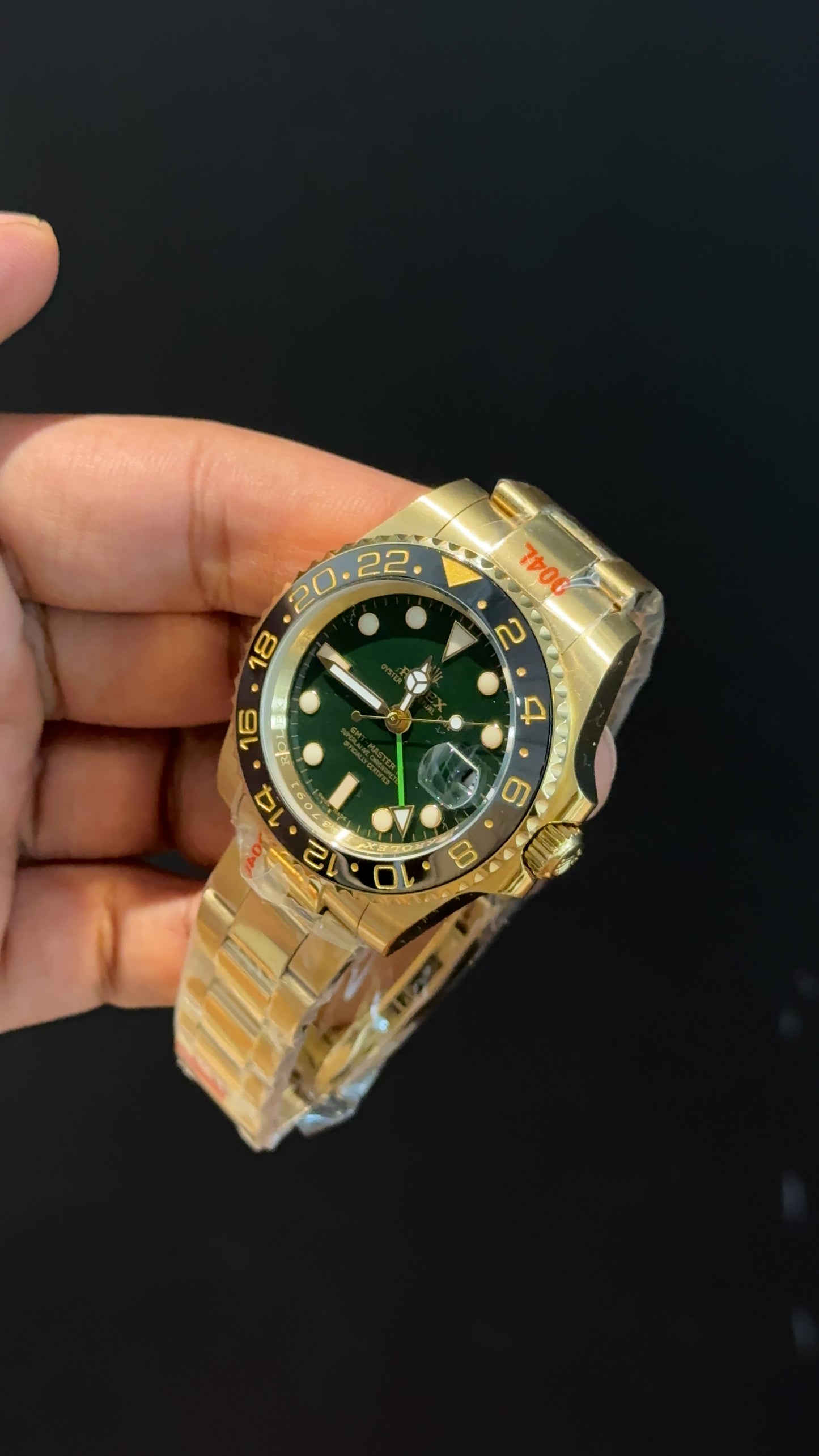 GMT Master 2 | Gold Chain | Green Dial