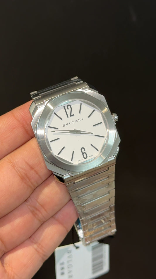 Bvlgari | Silver Chain | White Dial