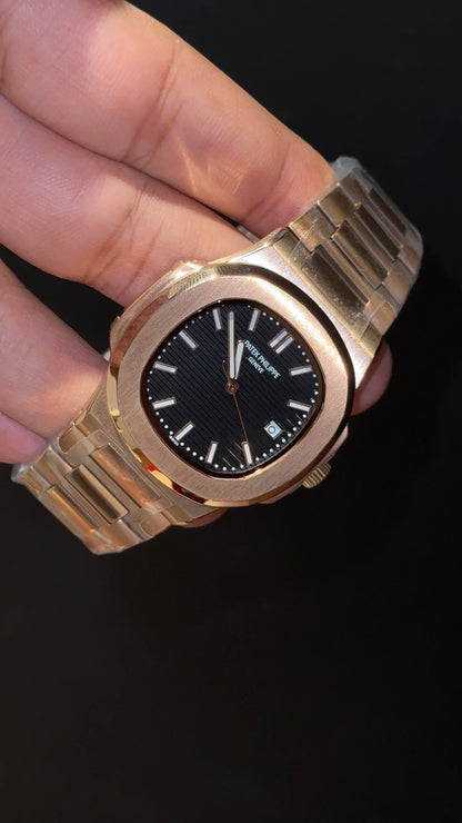 PP Auto | Rose Chain | Black Dial