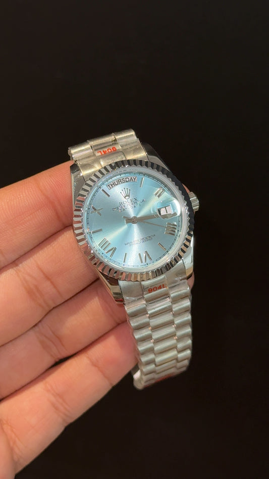 Daydate | 36mm | Silver Chain | Tiffany Dial - twentyfour