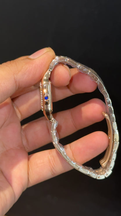 Cartier Panthere | 22mm | Woman  | Diamond Case | Rose Chain | White Dial